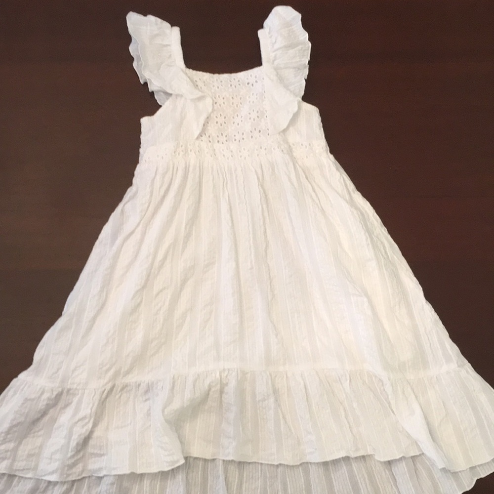White cotton girls dress